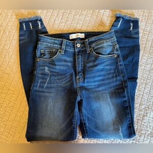 KanCan Dark Blue Distressed Skinny Jeans